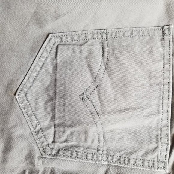 Levis Gray Original Riveted Mens Jeans Size 40 X 30, HIDDEN EXTRA POCKET - Picture 9 of 9